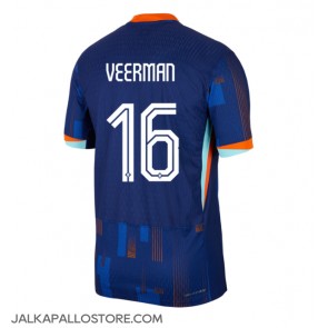 Alankomaat Joey Veerman #16 Vieraspaita EM-Kisat 2024 Lyhythihainen